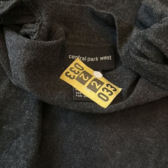 Central Park West XS Grey Fringe Cardigan Knit New - Picture 2 of 6